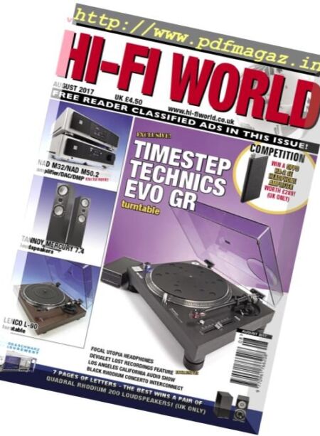 Hi-Fi World – August 2017 Cover