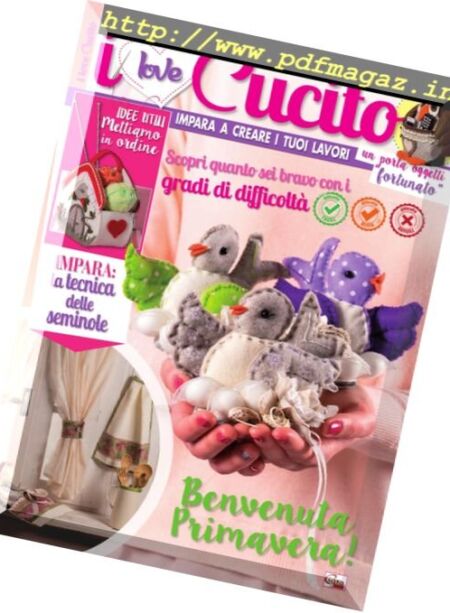 I Love Cucito – Maggio-Giugno 2017 Cover
