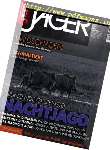 Jager – Juni 2017 Cover