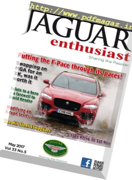 Jaguar Enthusiast – May 2017 Cover