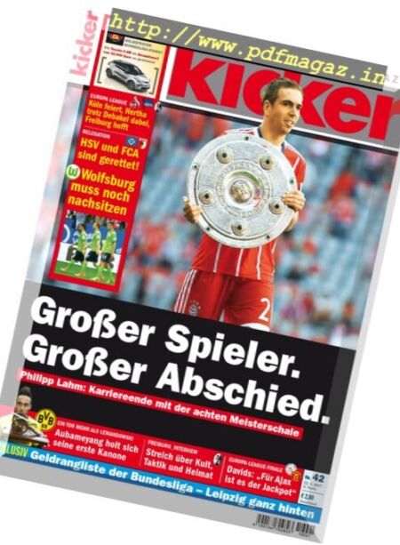 Kicker – 22 Mai 2017 Cover