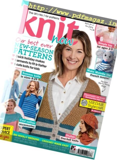 Knit Now – Issue 74, 2017 Cover