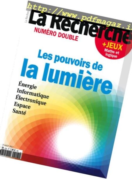 La Recherche – Juillet-Aout 2017 Cover