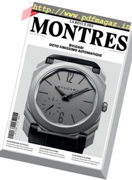 La revue des Montres – Mai 2017 Cover