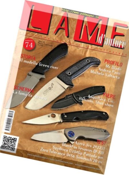 Lame d’autore – Aprile-Maggio-Giugno 2017 Cover