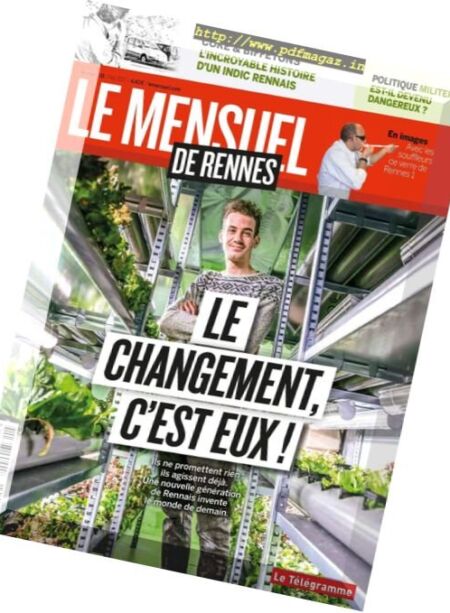 Le Mensuel de Rennes – Mai 2017 Cover