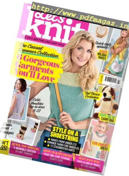 Let’s Knit – July 2017 Cover