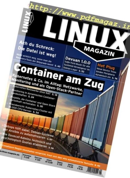 Linux-Magazin – August 2017 Cover