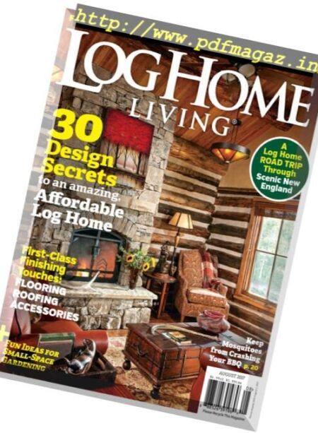 Log Home Living – August 2017 Cover