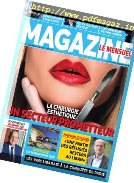 Magazine Le Mensuel – Juin 2017 Cover