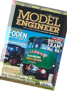 Model Engineer – 12-25 May 2017