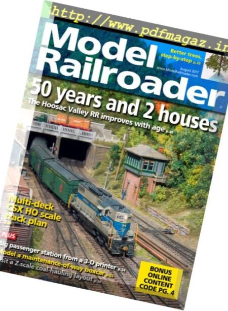 Model Railroader – August 2017 Cover