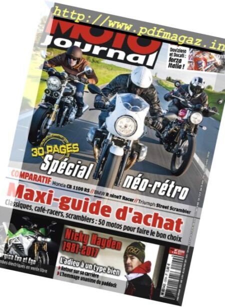 Moto Journal – 8 au 21 Juin 2017 Cover