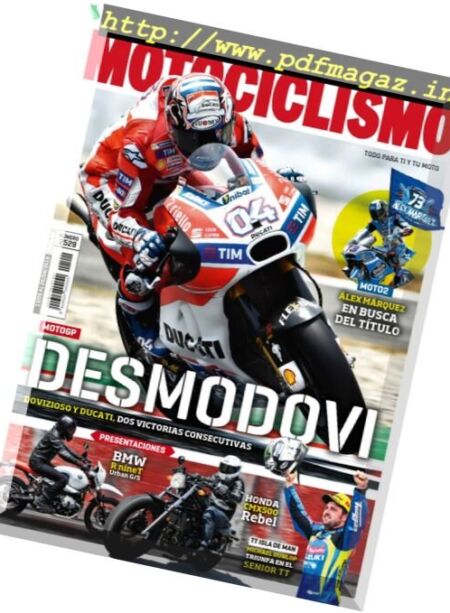 Motociclismo Spain – 13-26 Junio 2017 Cover