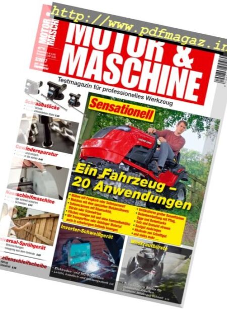 Motor und Maschine – Juli-September 2017 Cover
