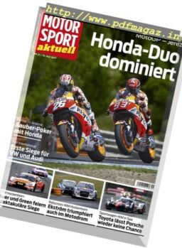 Motorsport Aktuell – 10 Mai 2017
