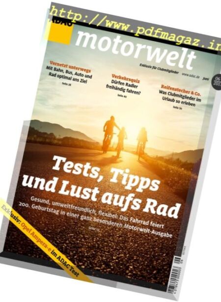 Motorwelt – Juni 2017 Cover