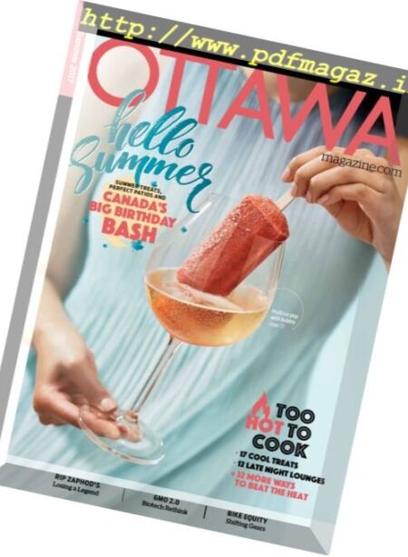 Ottawa Magazine – Summer 2017 Cover