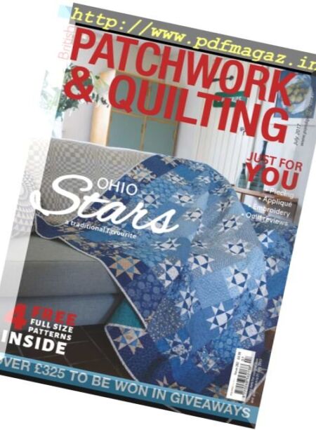 Patchwork & Quilting UK – July 2017 Cover
