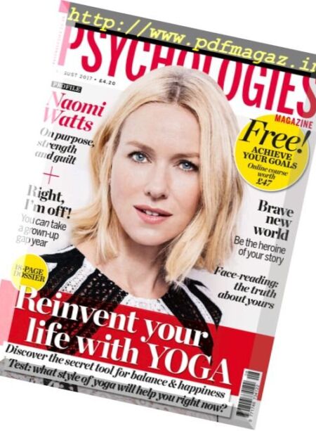 Psychologies UK – August 2017 Cover