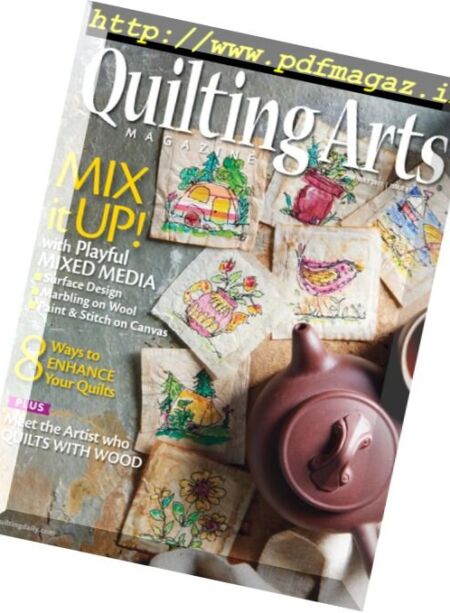 Quilting Arts Magazine – June – July 2017 Cover