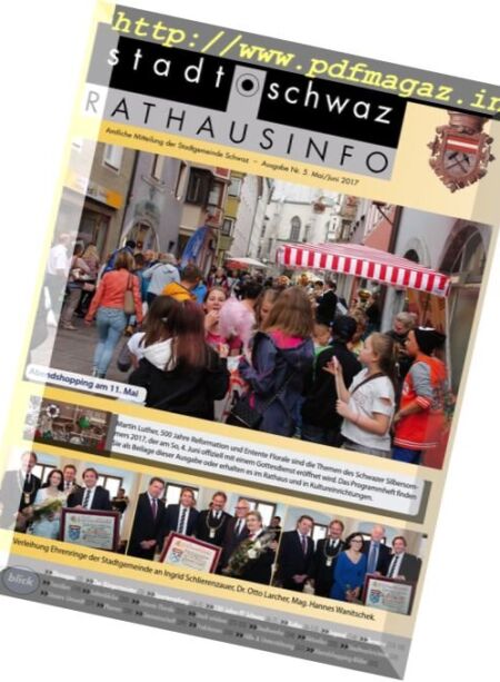 Rathausinfo – Mai-Juni 2017 Cover