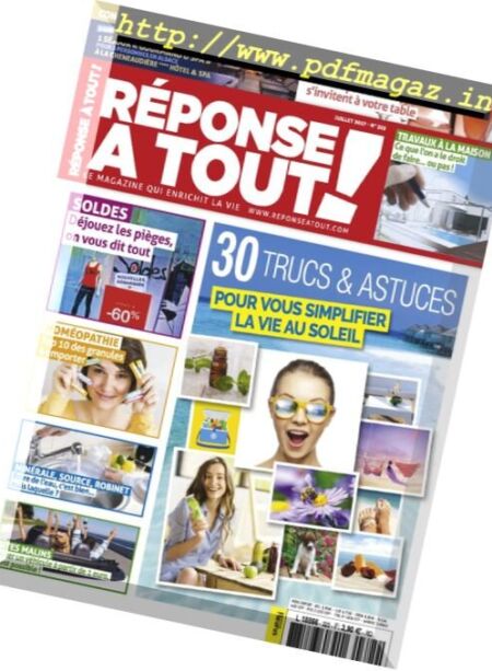 Reponse A Tout – Juillet 2017 Cover