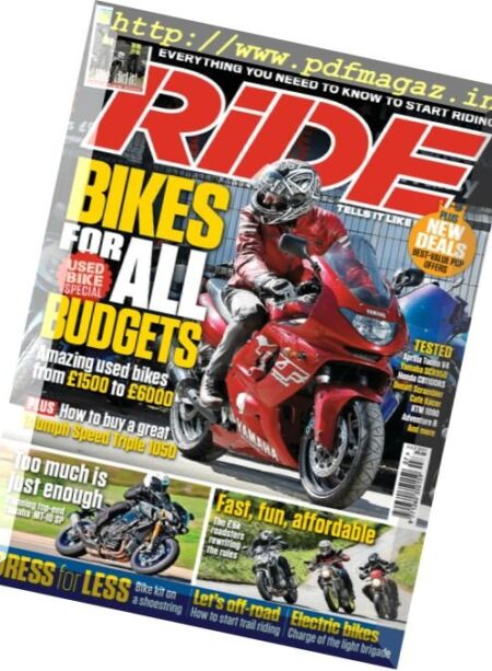 RiDe Magazine – July 2017 Cover