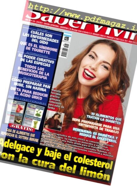 Saber Vivir Argentina – 23 Junio 2017 Cover