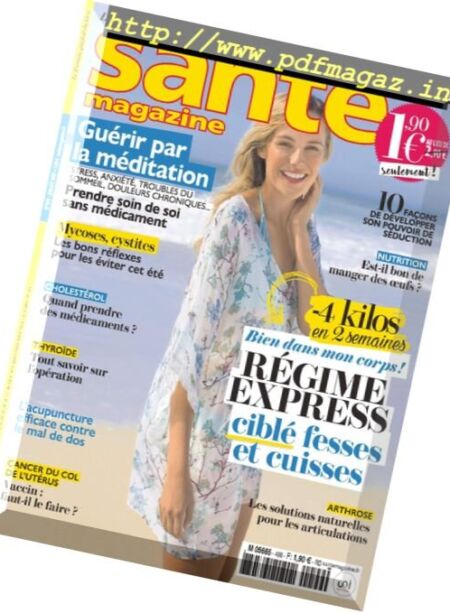 Sante Magazine – Juillet 2017 Cover