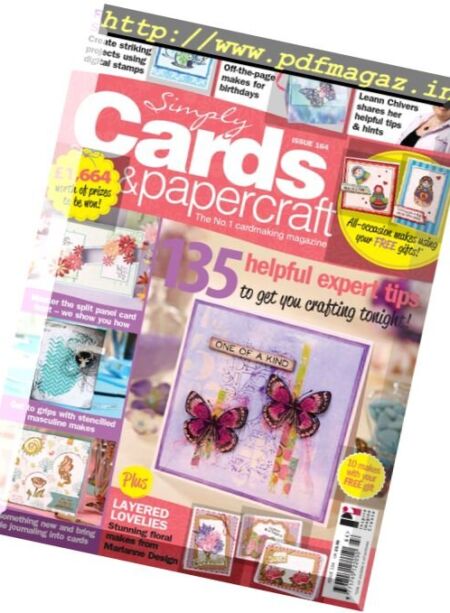 Simply Cards & Papercraft – Issue 164, 2017 Cover
