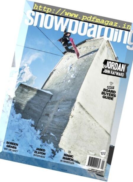 Snowboarding Australia & New Zealand – Issue 65, 2017 Cover
