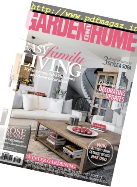 South African Garden and Home – July 2017 Cover
