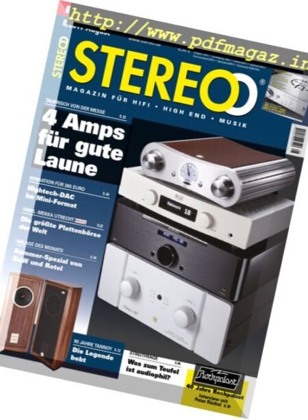 Stereo – August 2017 Cover