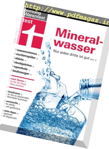 Stiftung Warentest Test – Juli 2017 Cover