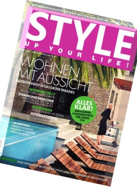 Style Up Your Life! Living – Sommer 2017 Cover