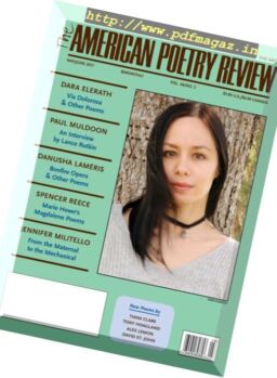 The American Poetry Review – May-June 2017