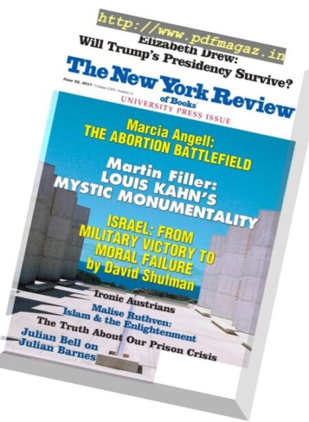 The New York Review of Books – 22 June 2017 Cover