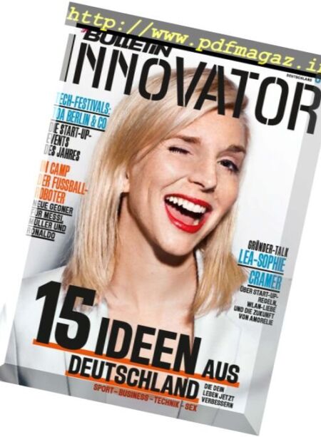 The Red Bulletin Innovator Deutschland – Nr.1, 2017 Cover