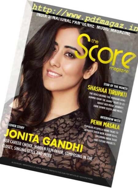 The Score Magazine – May 2017 Cover