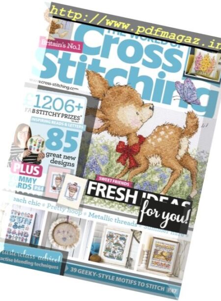 The World of Cross Stitching – August 2017 Cover