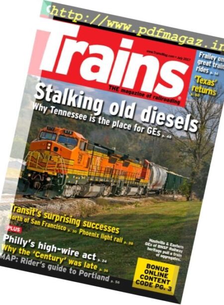 Trains – July 2017 Cover