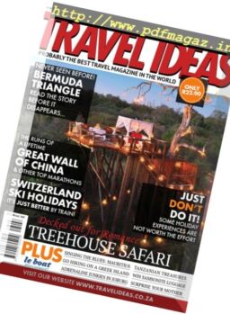 Travel Ideas – March – April 2017