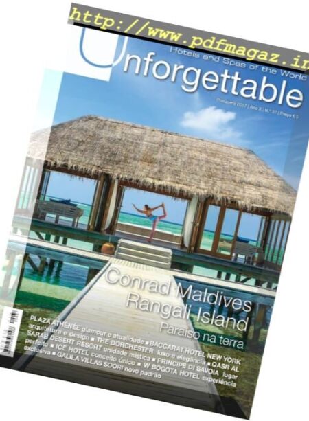 Unforgettable Magazine – Primavera 2017 Cover