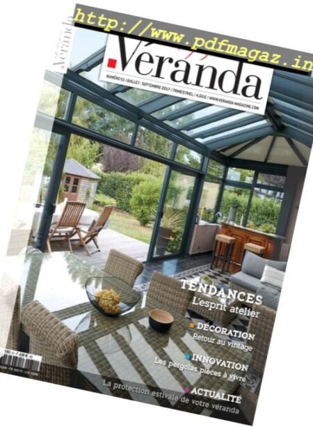 Veranda Magazine France – Juillet-Septembre 2017 Cover