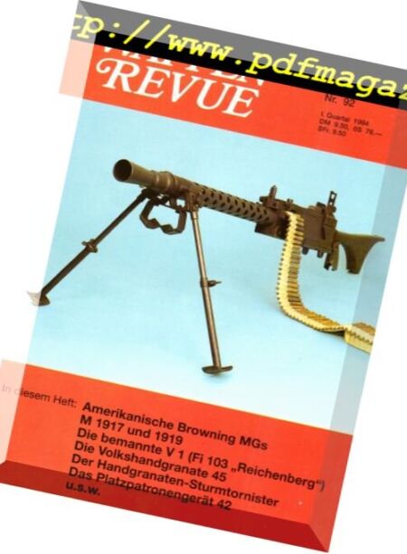 Waffen Revue – N 92, I.Quartal 1994 Cover