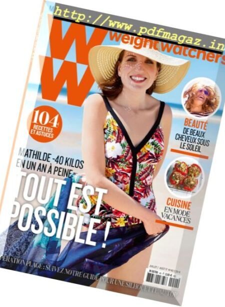 Weight Watchers France – Juillet-Aout 2017 Cover