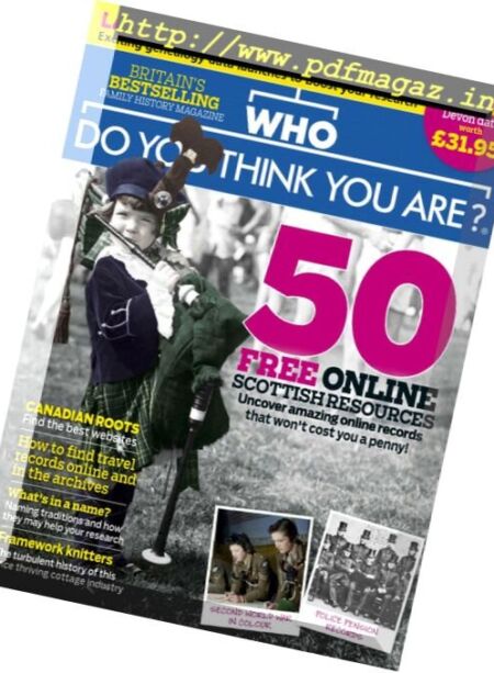 Who Do You Think You Are – July 2017 Cover