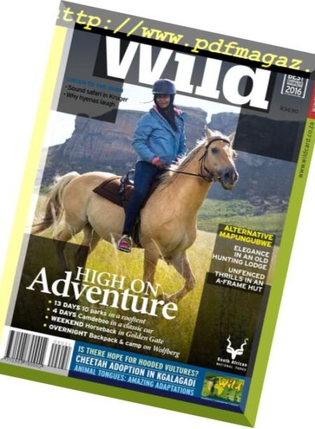 Wild Magazine – Winter 2017 Cover