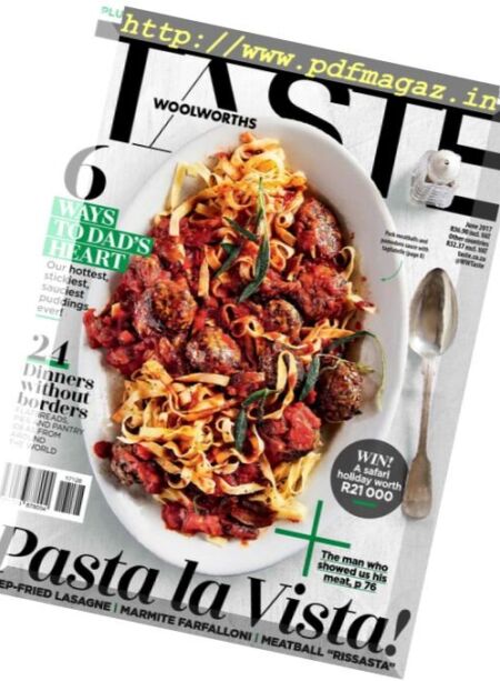 Woolworths Taste – June 2017 Cover